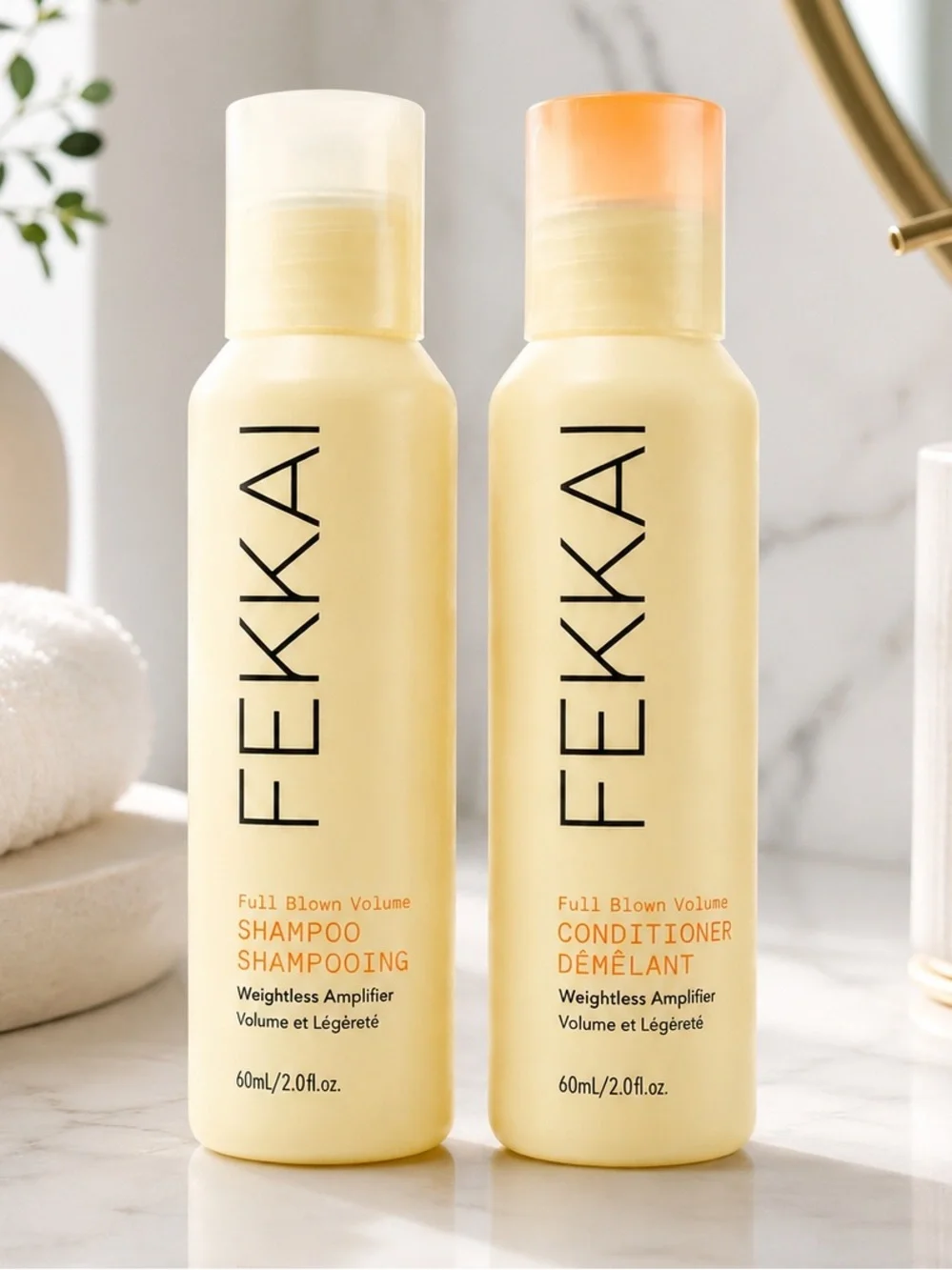 Fekkai Full Blown Volume Shampoo & Conditioner Travel Size Set | 2 oz / 60 mL Ea
